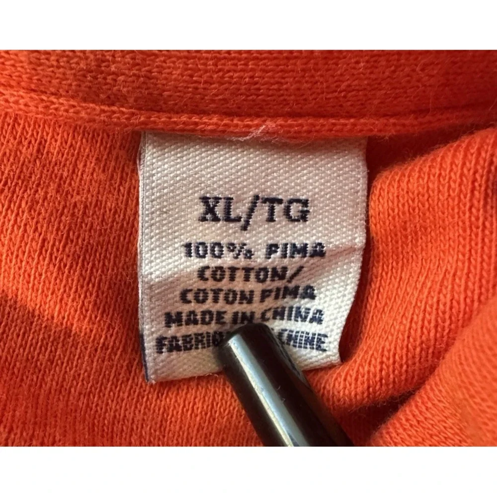 Tommy Bahama NFL‎ Cleveland Browns 1/4 Zip Pullover XL Pima Cotton Orange Logos